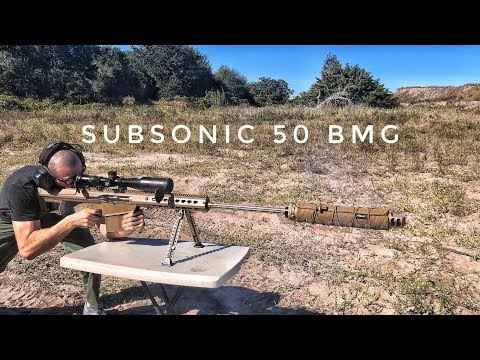 Suppressed Barrett M107A1 with SUBSONIC 50 BMGphoto