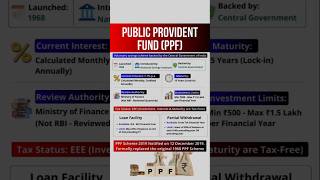 PPF (PUBLIC PROVIDENT FUND ) Benefits 💰 #ppf #publicprovidentfund #taxfreeincome #shortsfeed #shorts