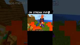on stream PVP 💀#minecraft #minecraft #isurvived100daysminecraftinhindi #gaming #minecraftmeme #trend