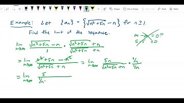 Sequences   infinity minus infinity limit