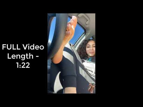 Lightskin Ebony Feet In Car [PREVIEW]