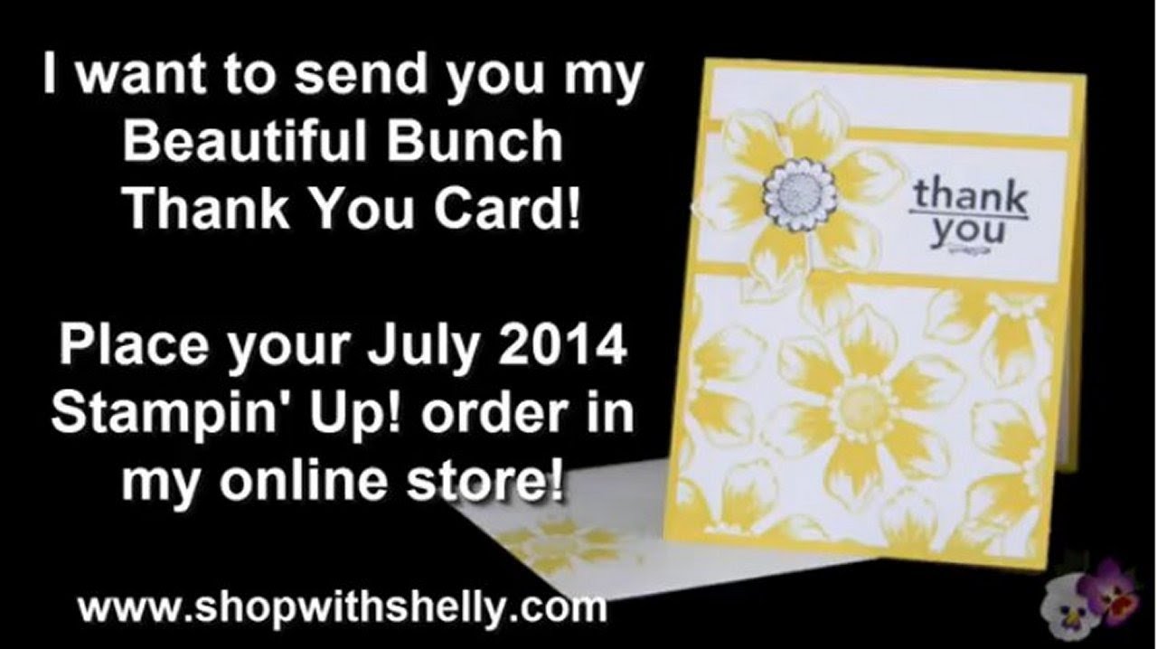 Stampin' Up! Beautiful Bunch Card for a fast, fun & fabulous card