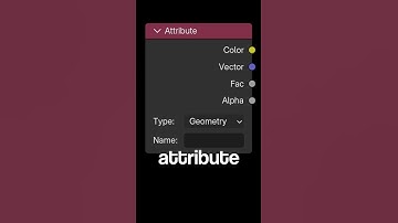 Attribute | Explaining Every Single Node in Blender #blender #b3d