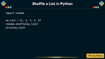 How to shuffle a list in Python
