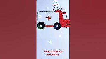 Ambulance drawing tutorial for kids | #drawing #simpledrawing #easydrawingtutorial #art