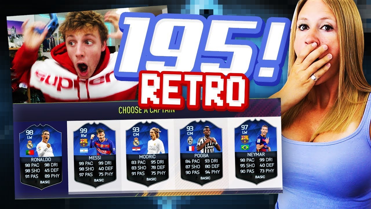 BREAKING WROETOSHAW'S 195 RATED RETRO FIFA HIGHEST RATED FUT DRAFT CHALLENGE! | FIFA 16