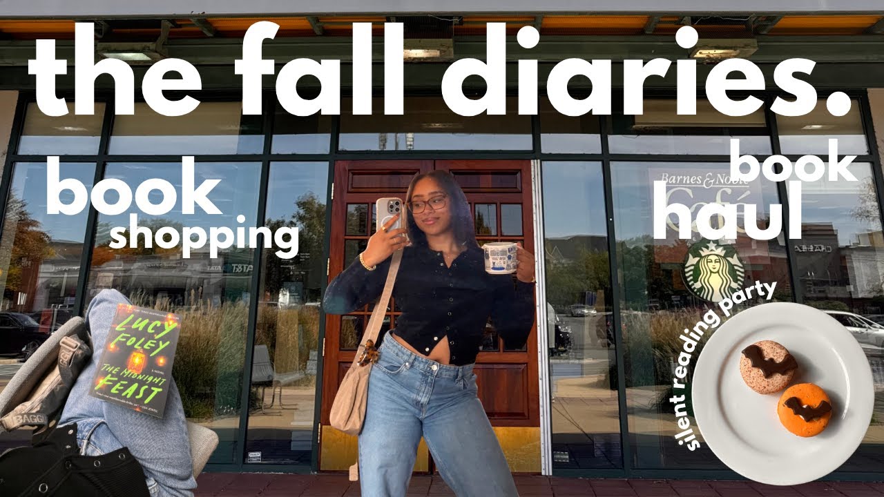 Осенний книжный шопинг, передвижение книг, моя первая вечеринка молчаливого чтения | осенние днев...
