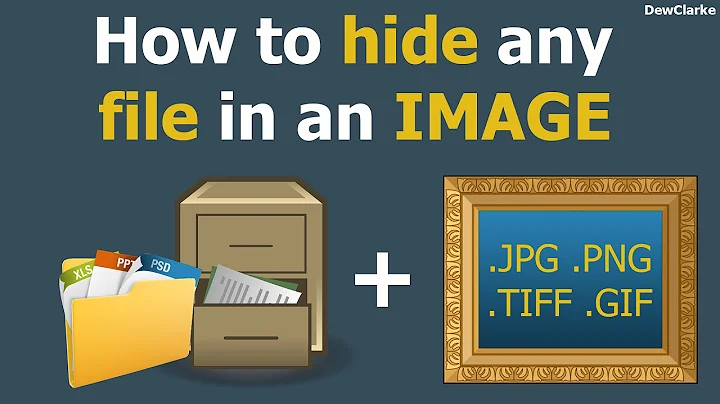 How to hide any file in an image