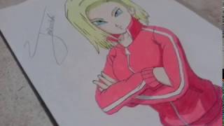 Speed Drawingandroide 18Dragon Ball Super Mega Arte