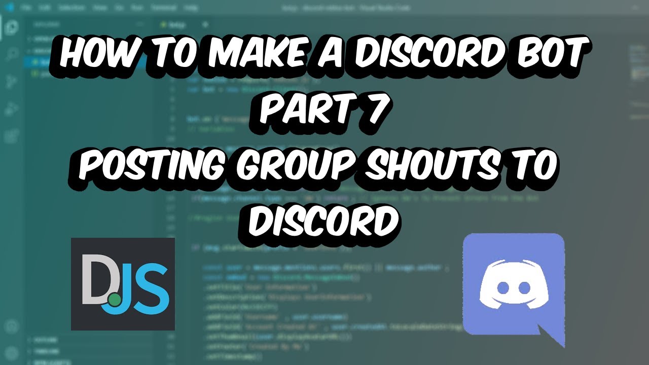 Posting Roblox Group Shouts To Discord Server Discord Bot Making Series Youtube - discord roblox group bot