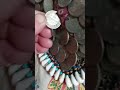 Антикварные монеты на марийском наряде
