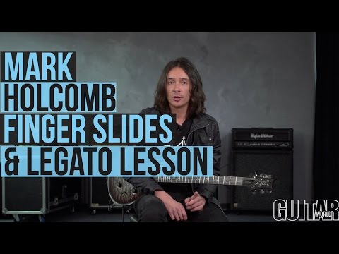 Periphery's Mark Holcomb Guitar Lesson - Finger Slides and Legato Techniques