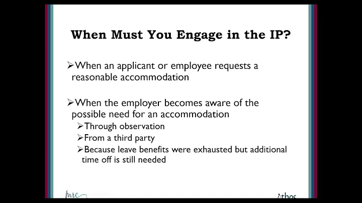 Interactive Process   Understanding the Do's and Don't of Reasonable Accommodations