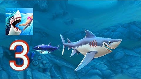 hungry Shark World : Part 3 : Porbeagle shark gameplay (android),(ios)
