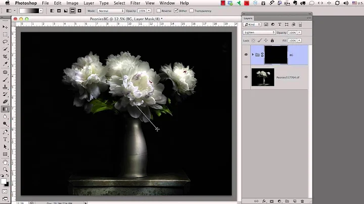 Harold Ross Light Painting - Transforming a mask