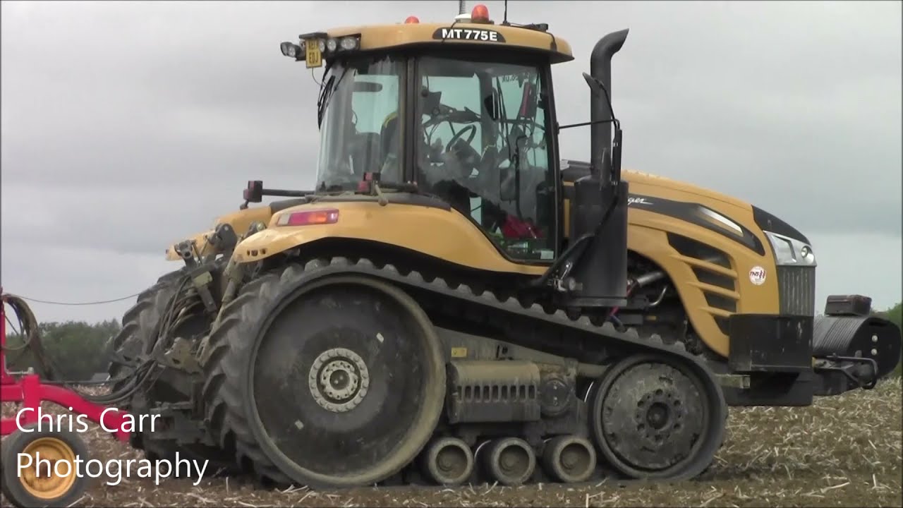 Challenger MT 755 E & 8m Vaderstad drilling w/wheat