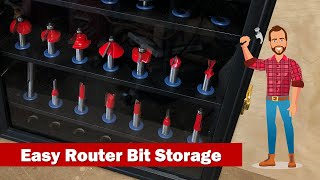 Easiest DIY Router Bit Storage Display Case - Easy Shop Projects