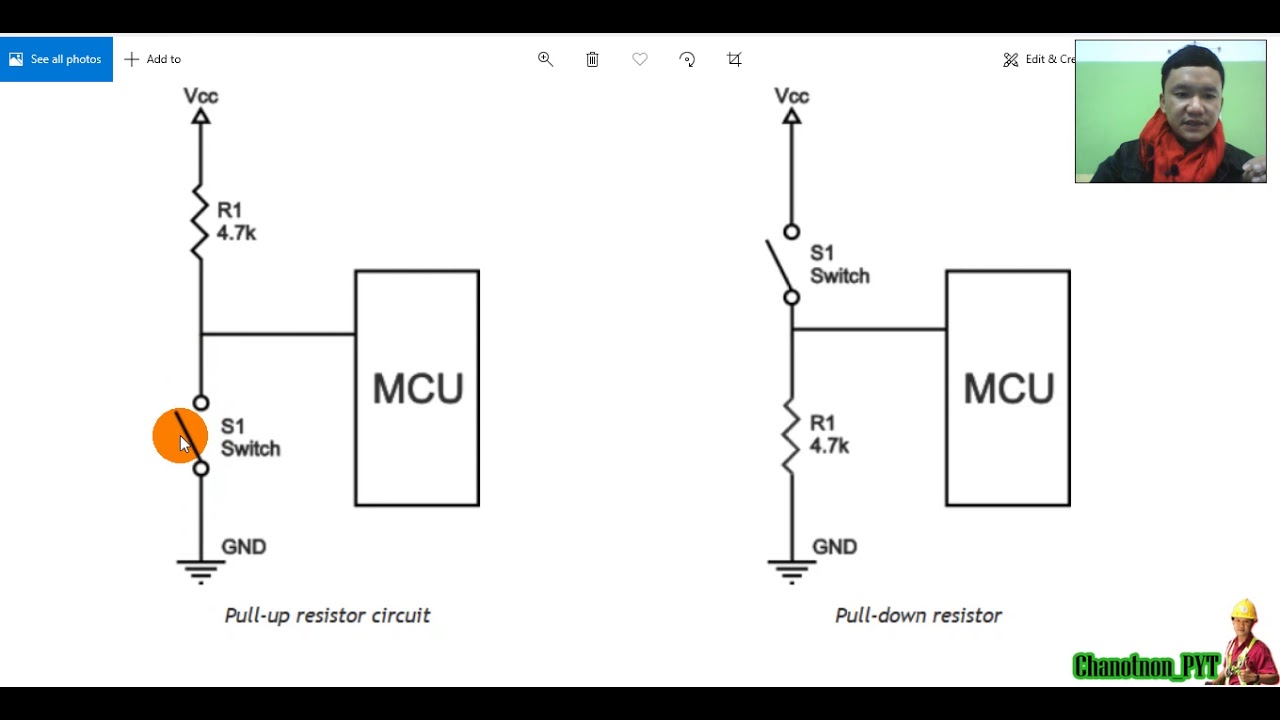 การต่อ สวิตช์ switch pull up or down สำหรับ Microcon YouTube