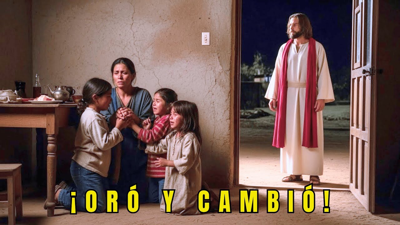 MADRE SOLA SENTÓ A SUS 3 HIJOS HAMBRIENTOS ANTE UNA MESA VACÍA EN NAVIDAD…ORARON Y JESÚS CAMBIÓ TODO