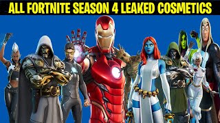 The video shows all fortnite chapter 2 season 4 leaked skins, emotes
and more - wolverine, tony stark, thor, storm, doctor doom, iron man,
mystique, groo...