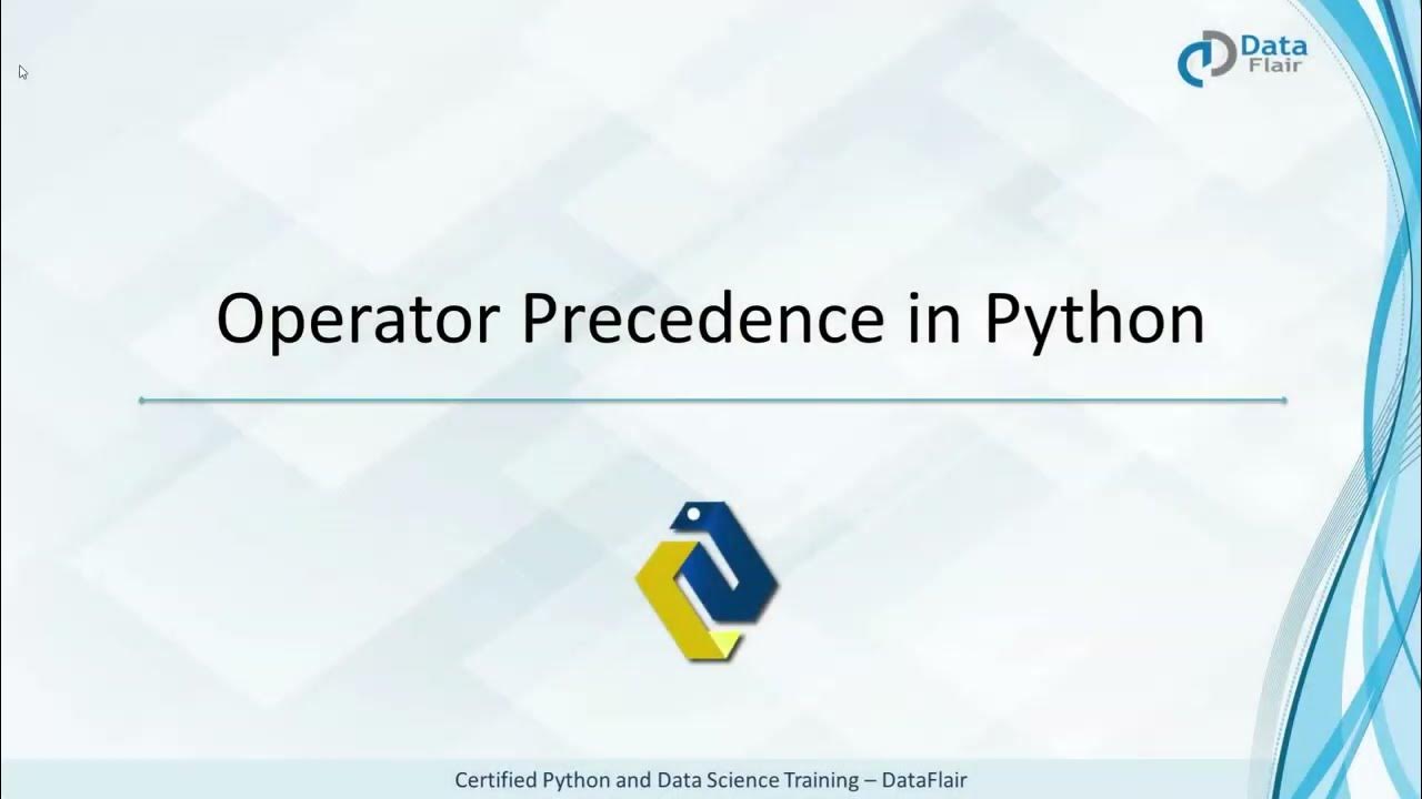 Operator Precedence in Python - YouTube