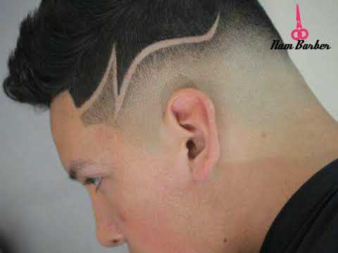 Top 20 kiểu kẻ tóc nam đẹp the xu hướng tattoo hair 2022  The Fist  Barbershop