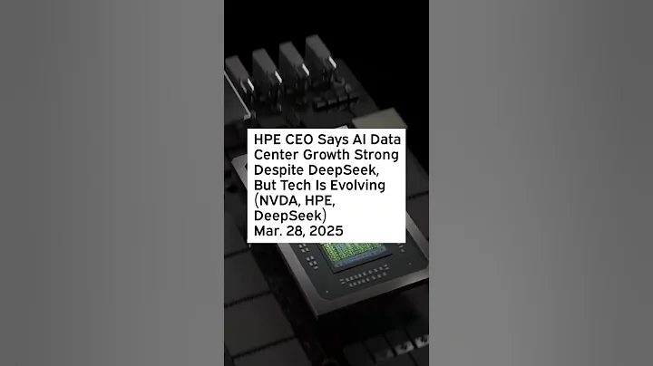 HPE CEO Says AI Data Center Growth Strong Despite DeepSeek, But Tech Is Evolving #NVDA #NVDAStock