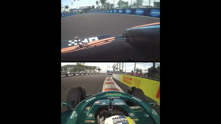 Miami GP | 2 onboards views of lando norris' crash