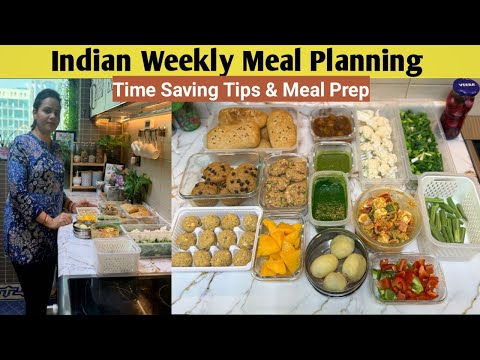 Time Saving Indian Meal Prep for the week | Indian weekly Meal Planning Tips for Stress-Free Cooking