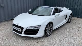 AUDI R8 5.2 V10 Spider, White, for sale, LCM Automotive Bristol