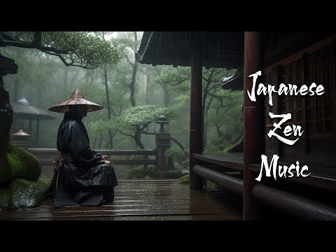 Rainy Day In A Serene Ancient Temple - Japanese Zen Music For Soothing, Meditation, Healing