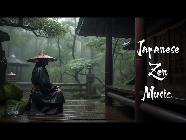 Rainy Day in a Serene Ancient Temple - Japanese Zen Music For Soothing, Meditation, Healing class=