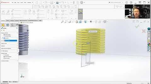 SolidWorks: Threads and Helix Coils - Creating Alternate Profiles for Helix (Section 10-8)