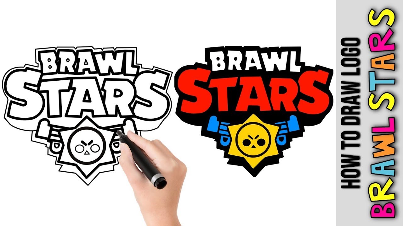 How To Draw Brawl Stars Logo Brawler Cute Easy Drawings Tutorial For Beginners Step By Step Youtube - brawl stars barley zeichnen