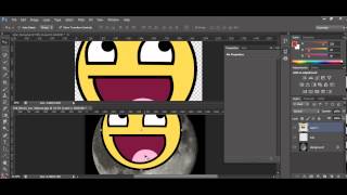 How to make a epic face moon in Adobe Photoshop CS6 screenshot 1