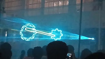 Sphinx mnit 2018Laser Light show3 D video in sky