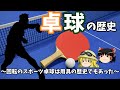 【ゆっくり歴史解説】卓球の歴史〜回転のスポーツ卓球は用具の歴史だった〜【スポーツ】