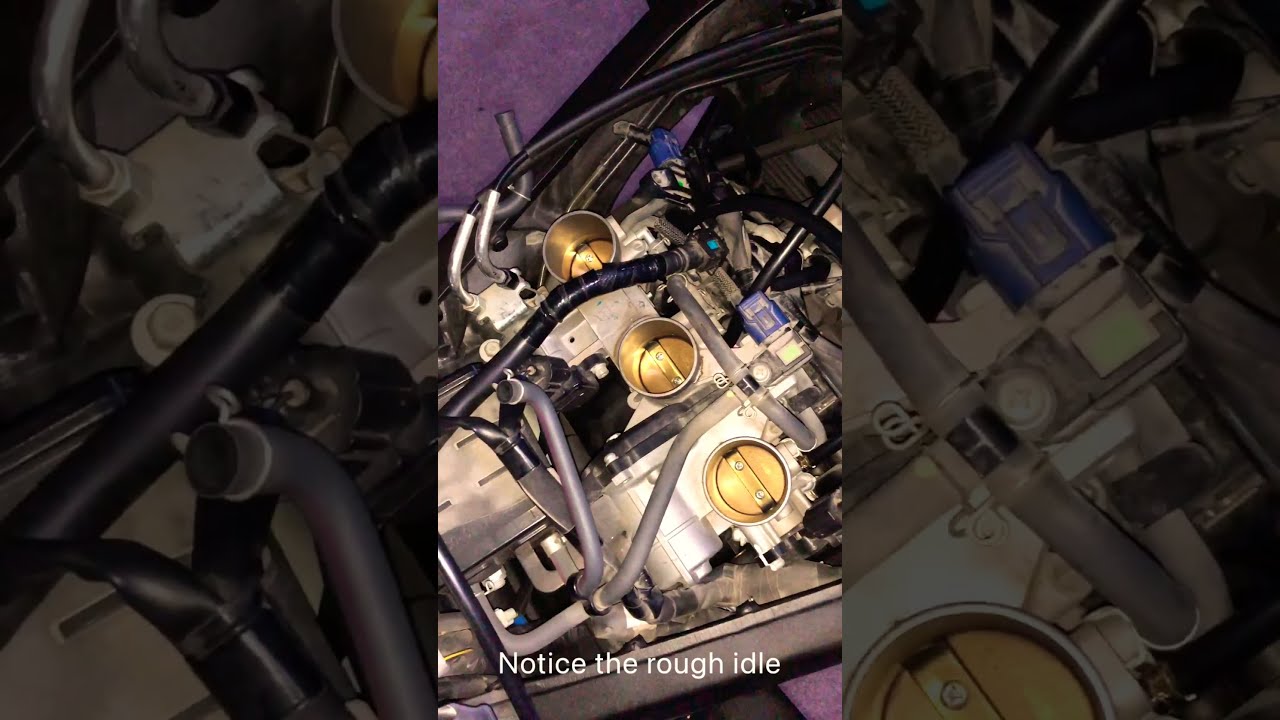 YAMAHA MT09 Throttle Body Sync YouTube