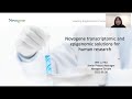 Innovation talks novogene transcriptomic and epigenomic solutions for human research