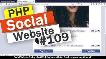 Social Website from scratch - Part 109 - Pagination links function | OOP PHP with MYSQL Database