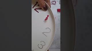 I used the the IKEA TROMMA wall clock for my rainbow embroidered project.
