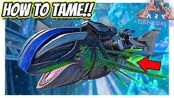 ARK GENESIS 2 HOW TO TAME THE ASTRODELPHIS FAST!! || Ark Survival Evolved!
