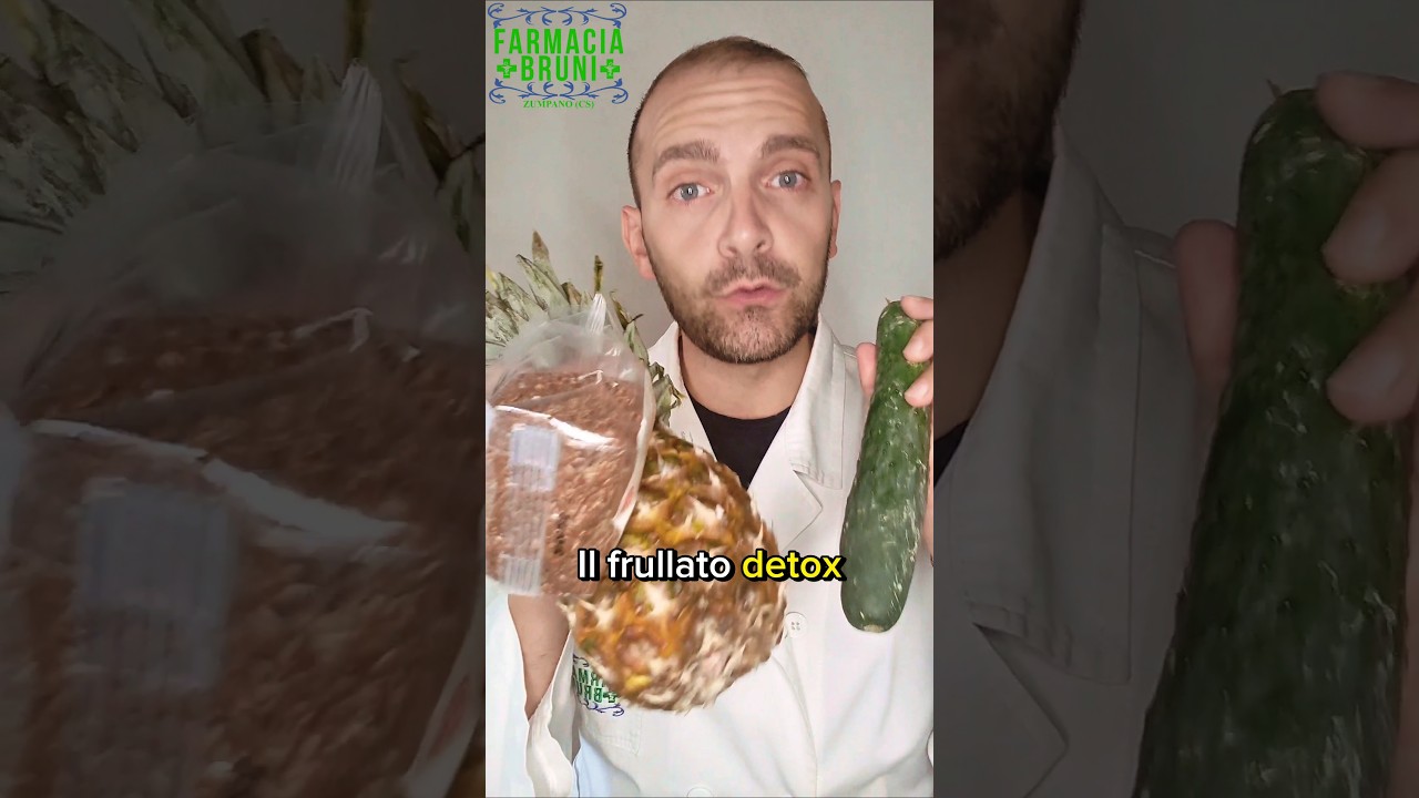 La salute inizia dall'intestino: Frullato DETOX semplice e veloce per sentirti piú leggero