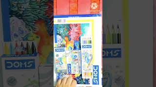 Unboxing Doms Kit | Doms Art Strokes Kit #doms #stationery #colors #art #domskit #shorts #trending