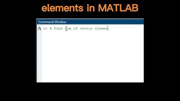 Find sum of vector elements in MATLAB