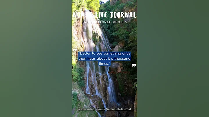 Better to see something once than hear about it a thousand times.  #nomadlifejournal