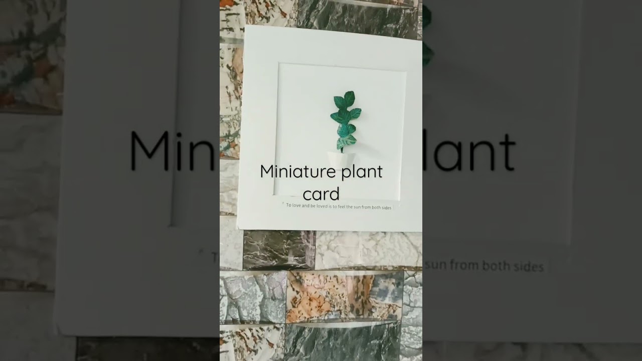 Handmade Plant Card.    