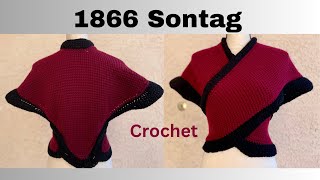 1866 Crochet Sontag | Just Vintage Crochet