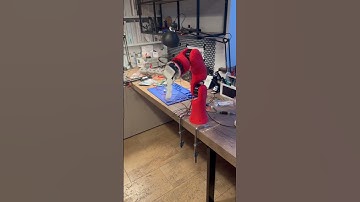 Just finished my 3d printed robot arm with bionic fingers gripper #ROS #robotarm #3dprinted