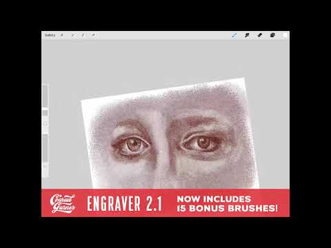 ENGRAVER 2.1 Brushes - Procreate, a Brush Add-On by Conrad Garner Studios (Thumbnail 3 of 6)